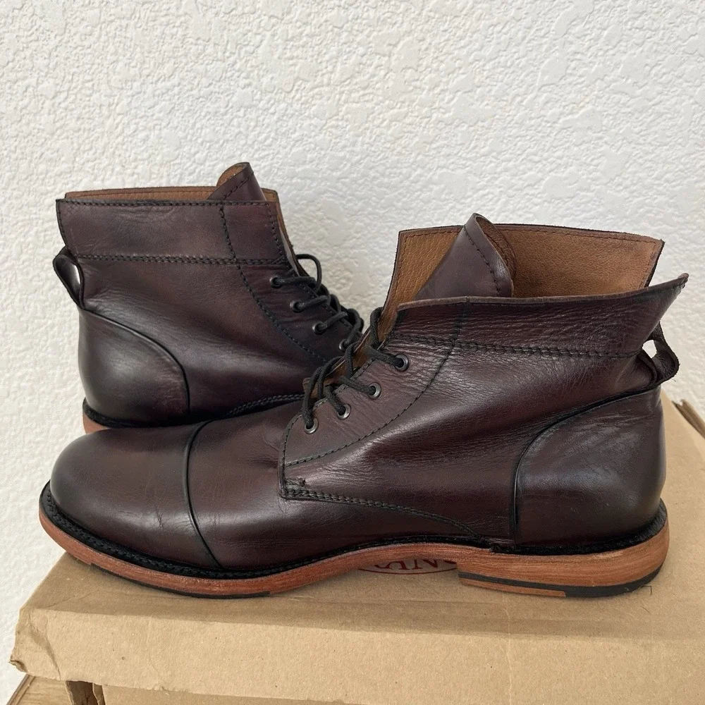 Sutro San Francisco Adler Men's Size 11 Burgundy Red Cap Toe Goodyear Boots
